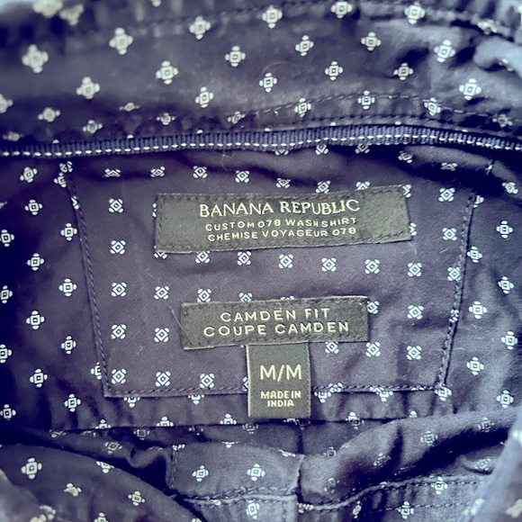 Banana Republic Navy Dress Shirt - Picture 2 of 2